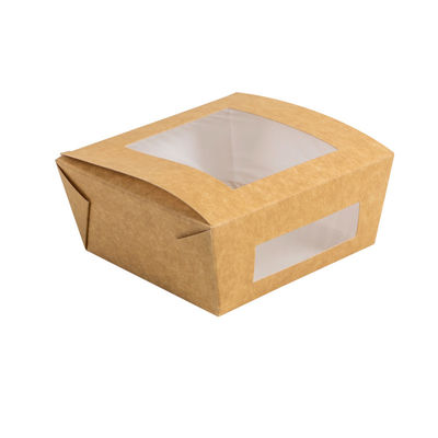 पीई पंक्तिबद्ध पुनर्नवीनीकरण 30oz ब्राउन पेपर कटोरे थोक कस्टम आकार स्वीकृत फास्ट फूड क्राफ्ट पेपर सलाद बॉक्स ले जाएं