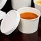 डिस्पोजेबल उच्च गुणवत्ता फैक्टरी मूल्य सूप कंटेनर तरल प्रतिरोधी एकल पीई 23oz सफेद डिस्पोजेबल कटोरे