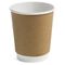 डबल वॉल पीई प्रिंटिंग 14 ऑउंस हॉट कॉफी डिस्पोजेबल कप कोटिंग ब्राउन कप