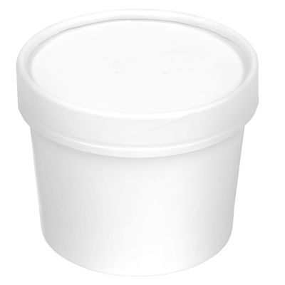 पर्यावरण के अनुकूल पीई लेपित 44oz सफेद डिस्पोजेबल खाद्य पैकिंग कंटेनर