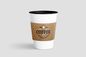 डिस्पोजेबल कॉफी क्राफ्ट पेपर कप धारक पेपर कॉफी कस्टम कप आस्तीन