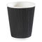 कॉफी शॉप के लिए फैशन और हाई-एंड अपीयरेंस ब्लैक 22oz 630ml पेपर रिपल कप