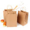मुड़ हैंडल के साथ पुन: प्रयोज्य क्राफ्ट पेपर बैग पुन: प्रयोज्य शॉपिंग पेपर बैग